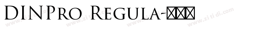 DINPro Regula字体转换